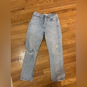 AGOLDE Riley with ripped knee